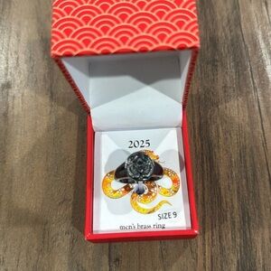 Mens 2025 Brass Ring Size 9